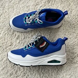 Men's Air Cooled Skechers Blue Uno Maverick Casual Sneakers Foam New